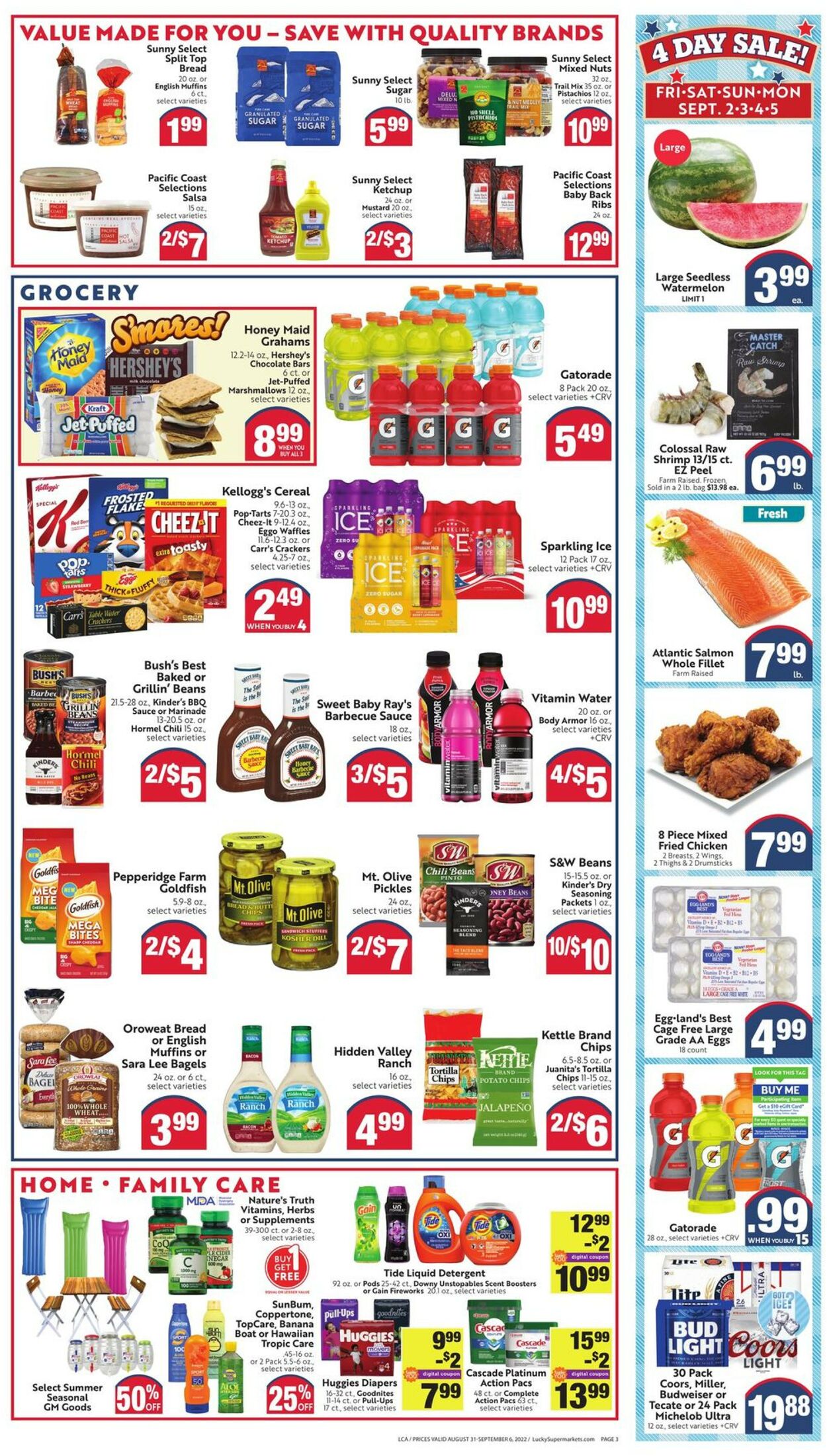 Catalogue Lucky Supermarkets from 08/31/2022