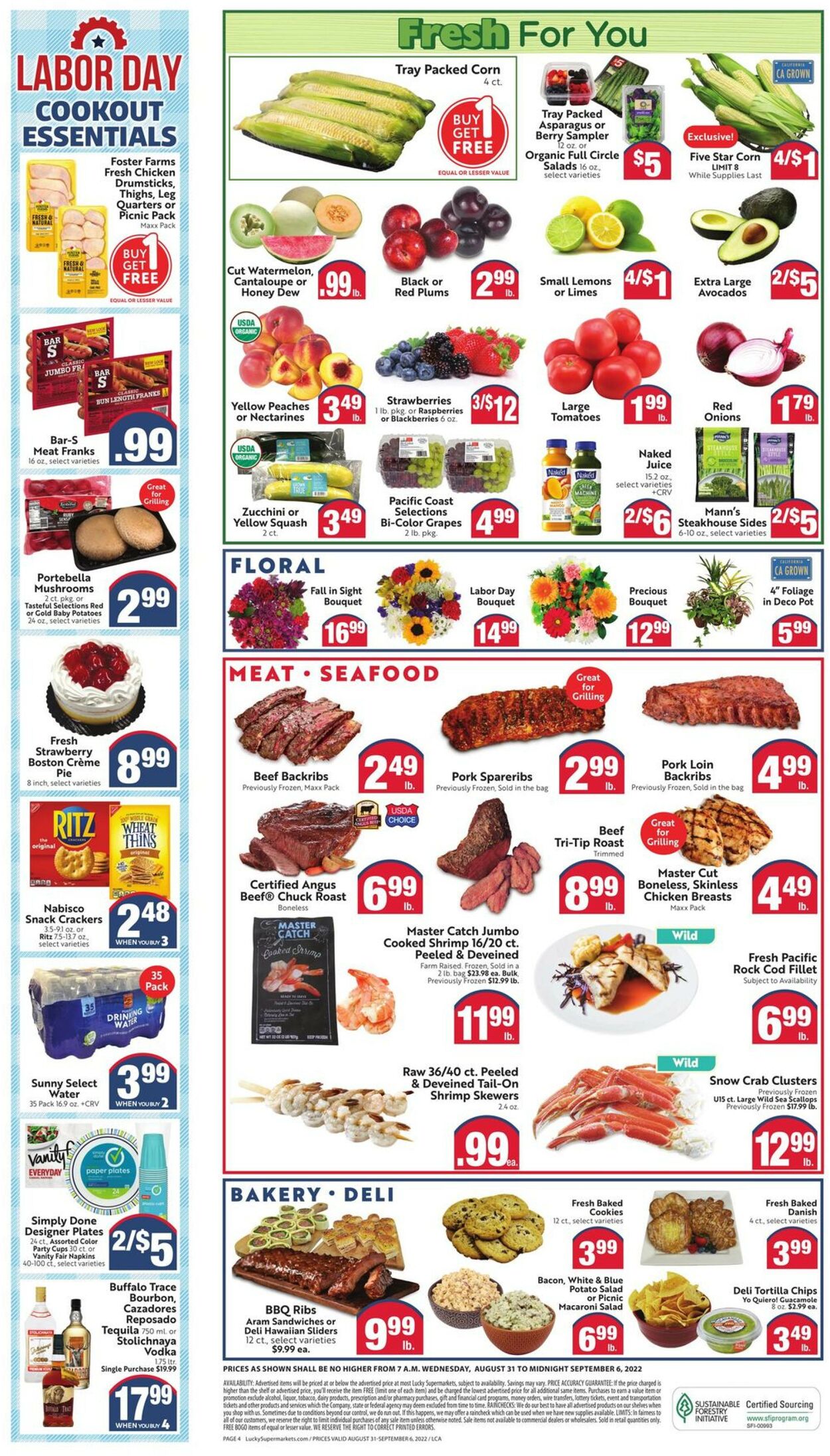 Catalogue Lucky Supermarkets from 08/31/2022