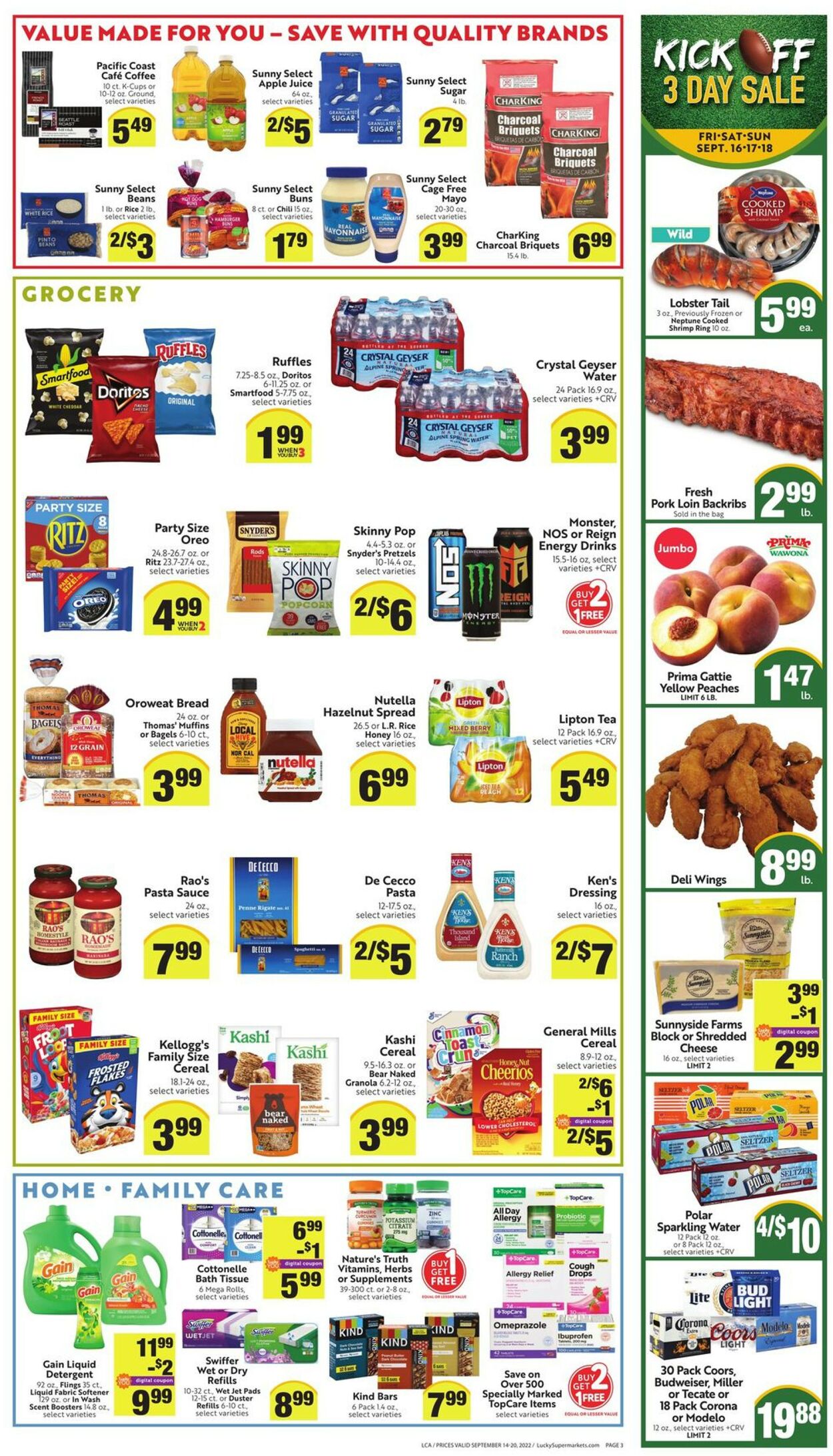 Catalogue Lucky Supermarkets from 09/14/2022