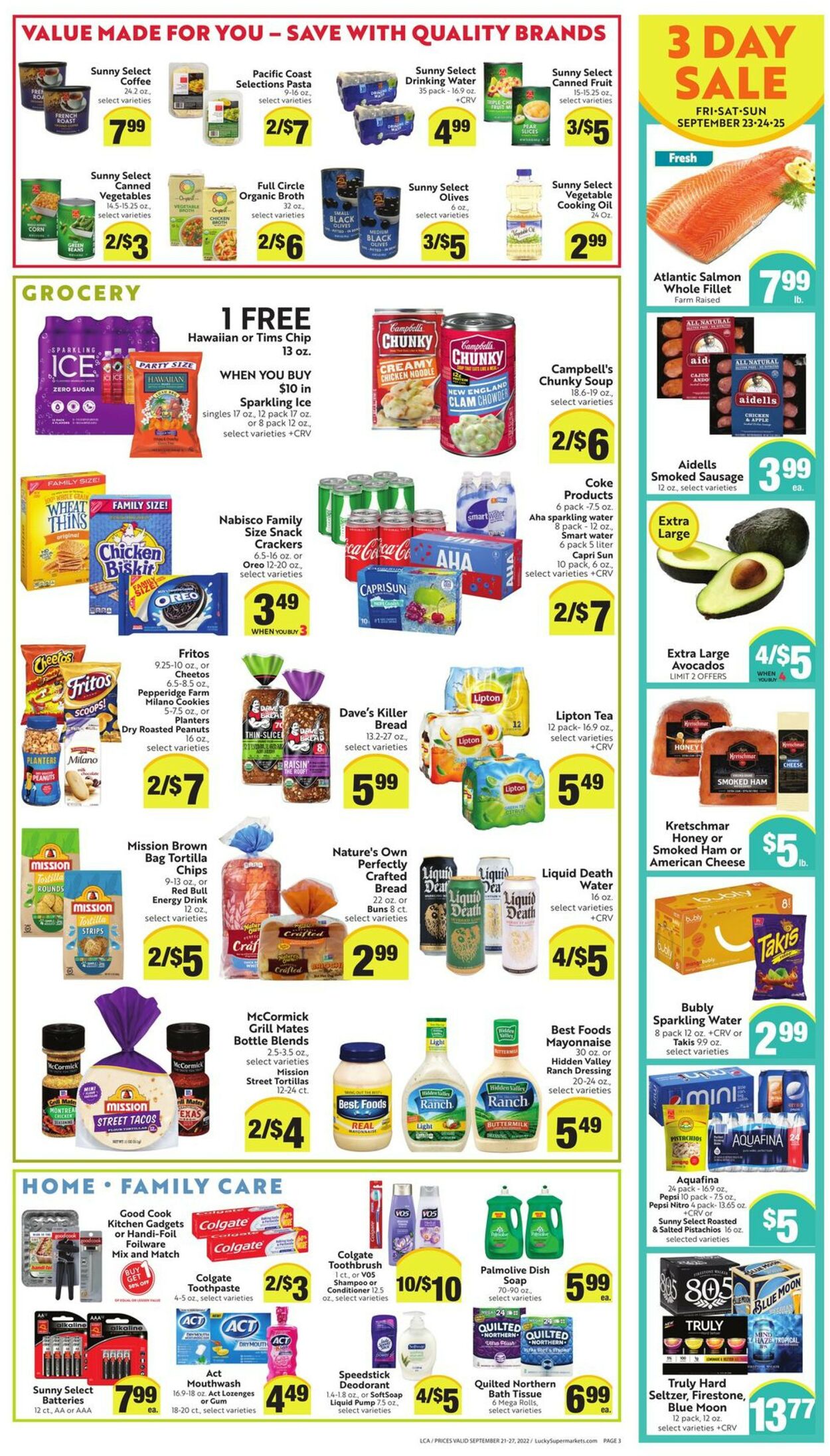 Catalogue Lucky Supermarkets from 09/21/2022