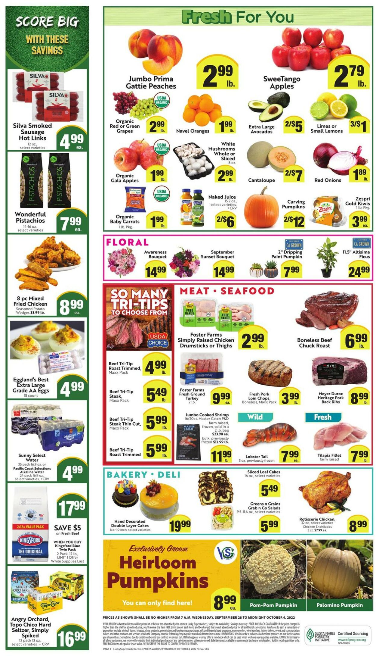 Catalogue Lucky Supermarkets from 09/28/2022