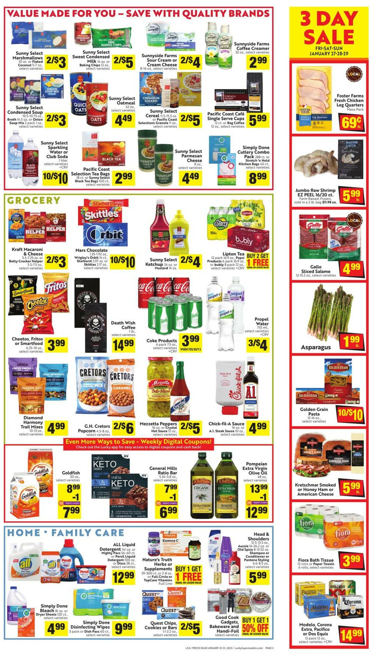 Catalogue Lucky Supermarkets from 01/25/2023