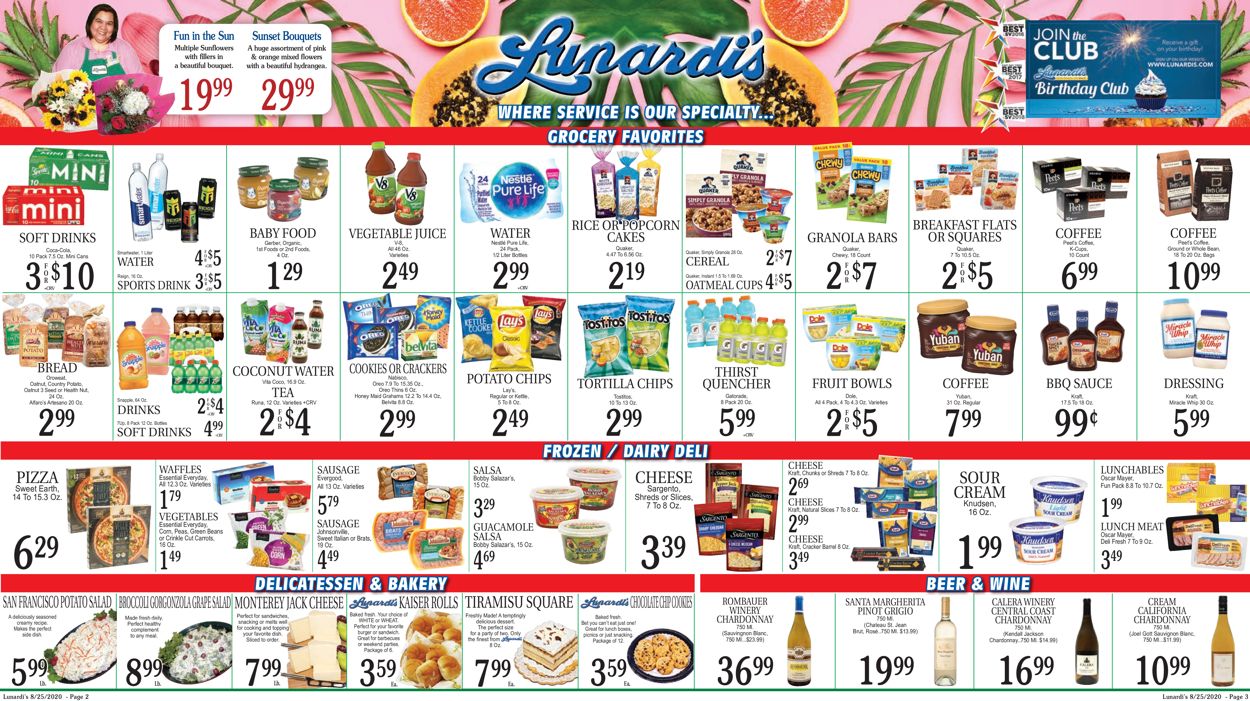 Catalogue Lunardis from 08/25/2020