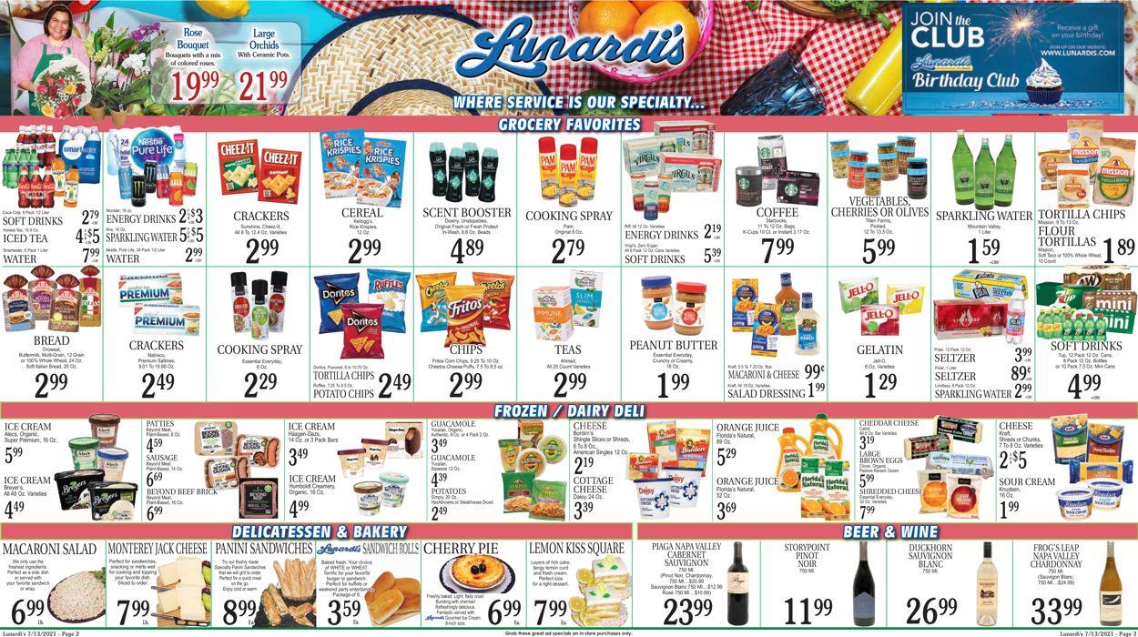 Catalogue Lunardi's from 07/13/2021
