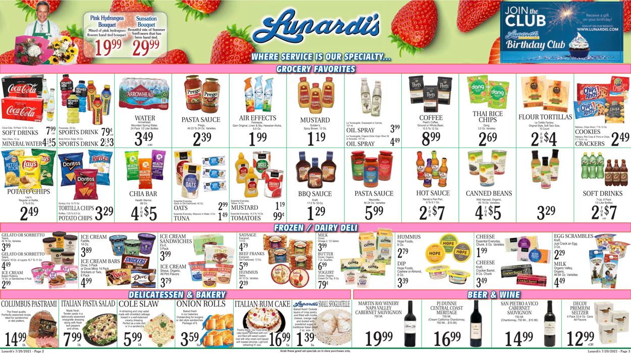 Catalogue Lunardi's from 07/20/2021