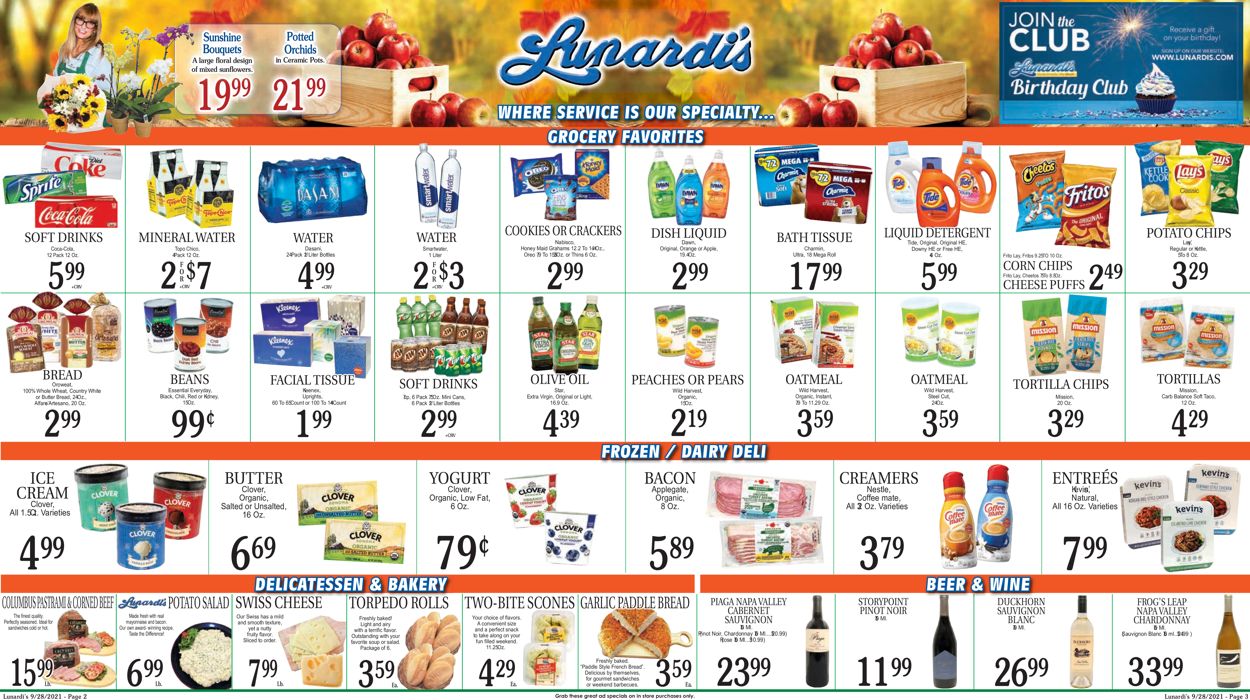Catalogue Lunardi's from 09/28/2021