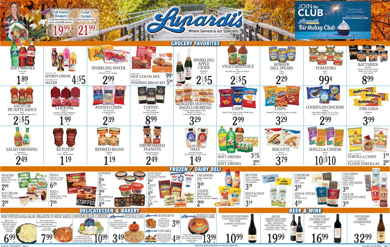 Catalogue Lunardi's from 10/26/2021