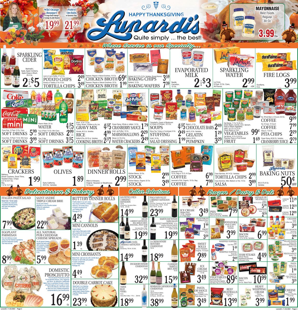 Catalogue Lunardi's THANKSGIVING 2021 from 11/23/2021