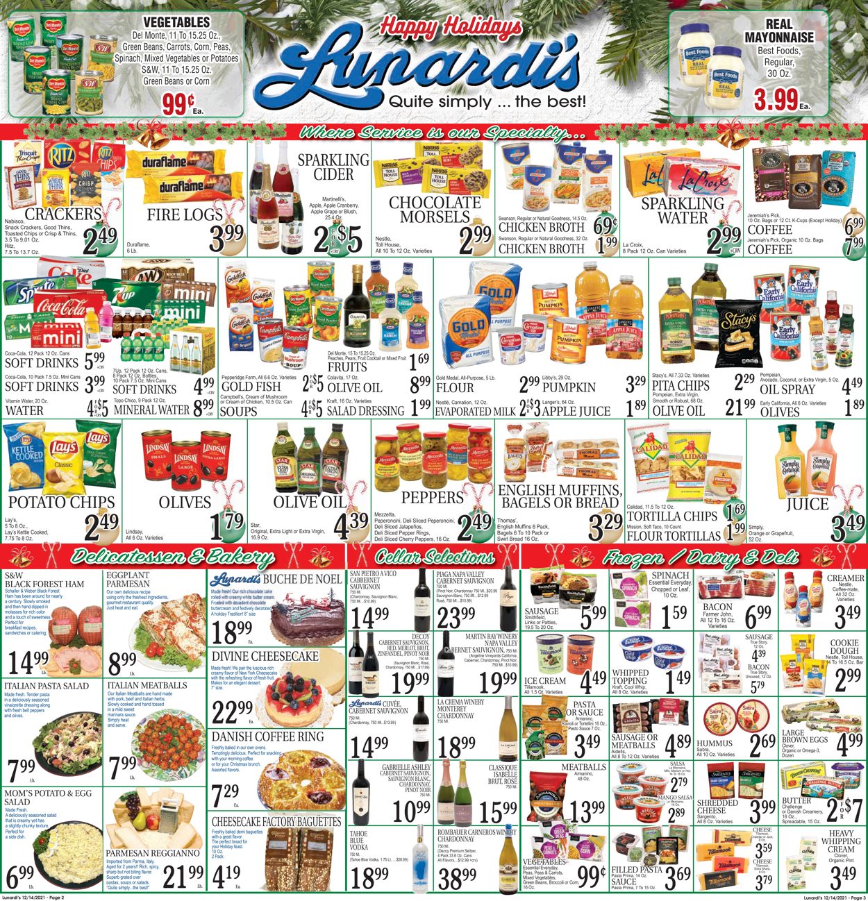 Catalogue Lunardi's HOLIDAY 2021 from 12/14/2021