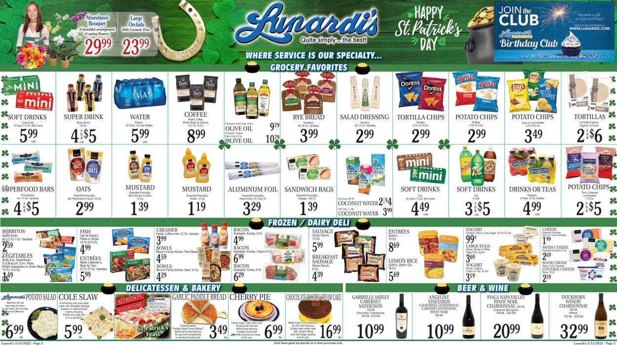 Catalogue Lunardi's from 03/15/2022