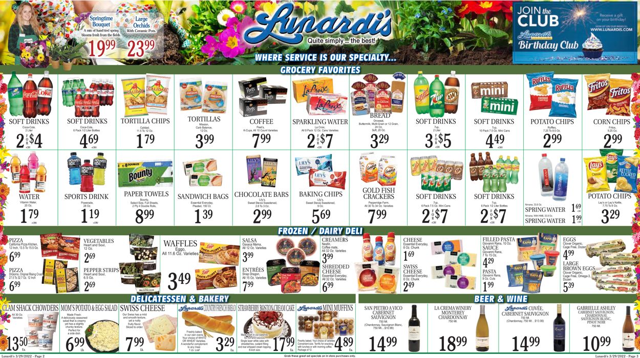 Catalogue Lunardi's from 03/29/2022