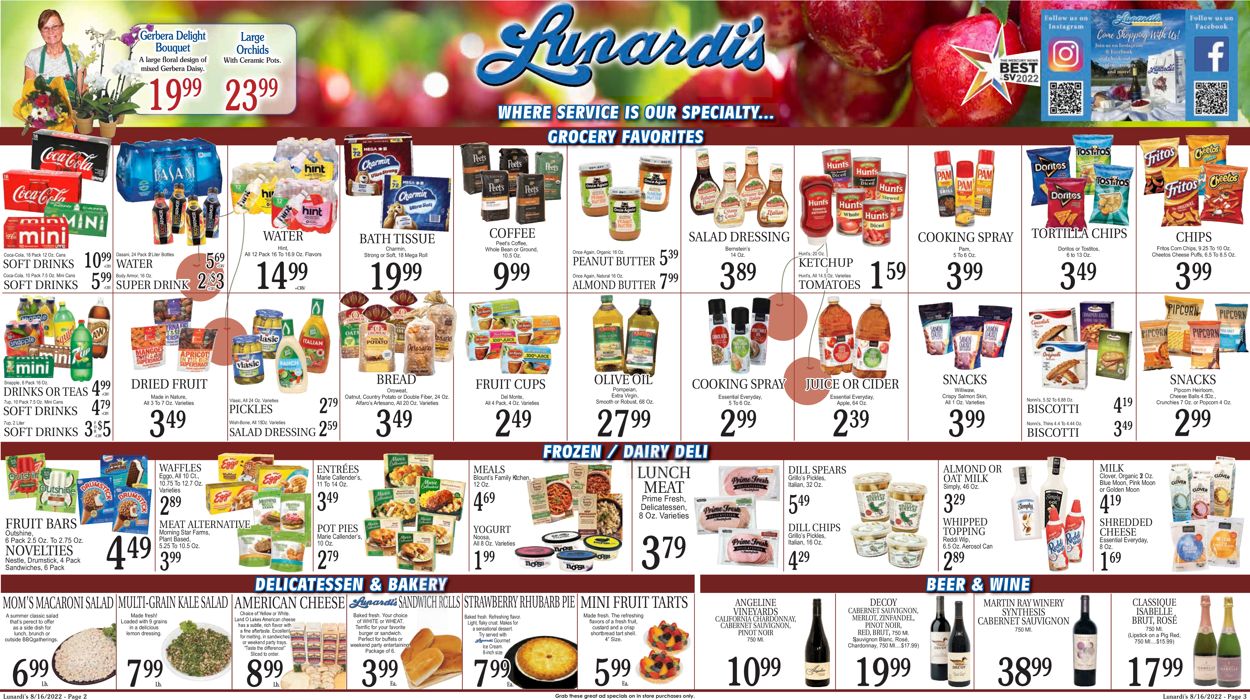 Catalogue Lunardi's from 08/16/2022