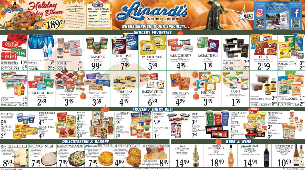 Catalogue Lunardi's from 11/01/2022