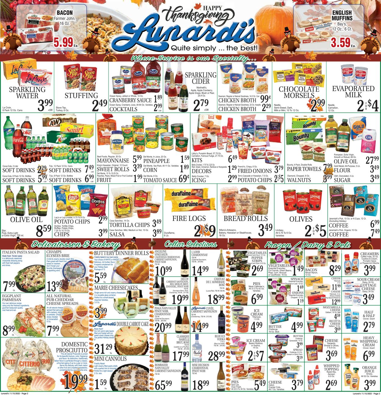 Catalogue Lunardi's from 11/15/2022