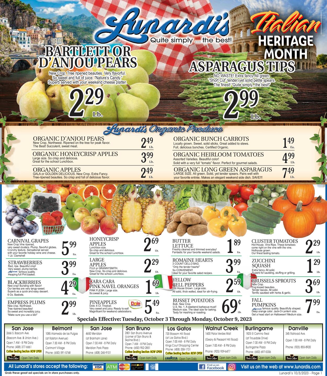 Catalogue Lunardi's from 10/03/2023