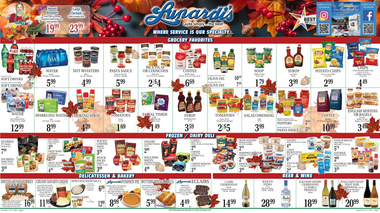 Catalogue Lunardi's from 10/17/2023