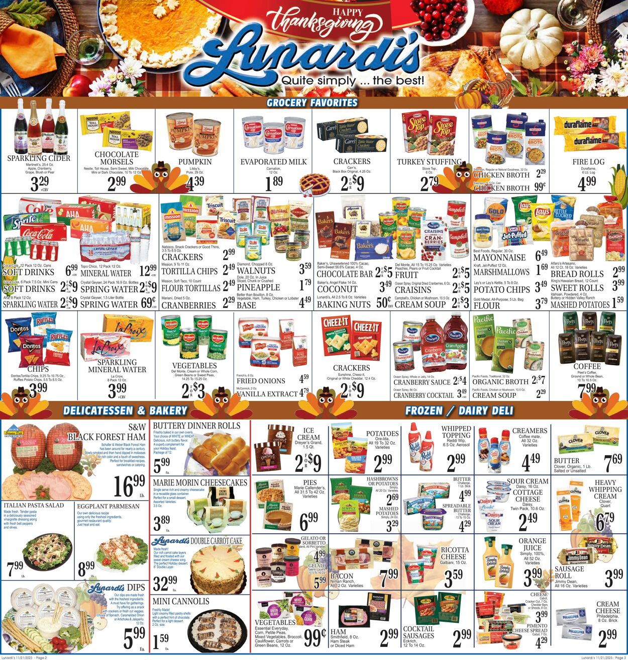 Catalogue Lunardi's from 11/21/2023