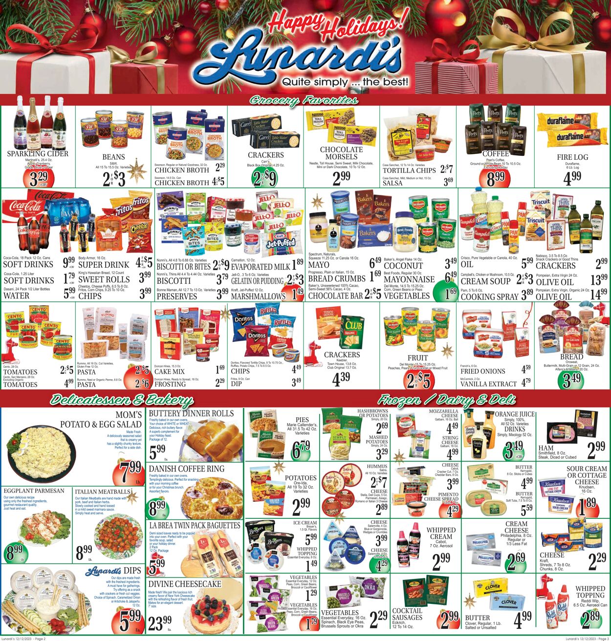 Catalogue Lunardi's from 12/12/2023