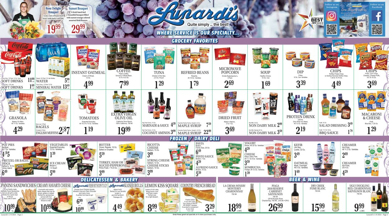 Catalogue Lunardi's from 01/09/2024