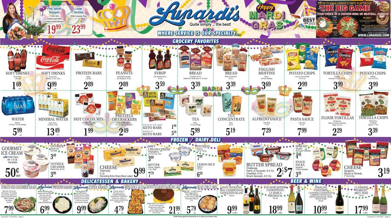 Catalogue Lunardi's from 01/30/2024