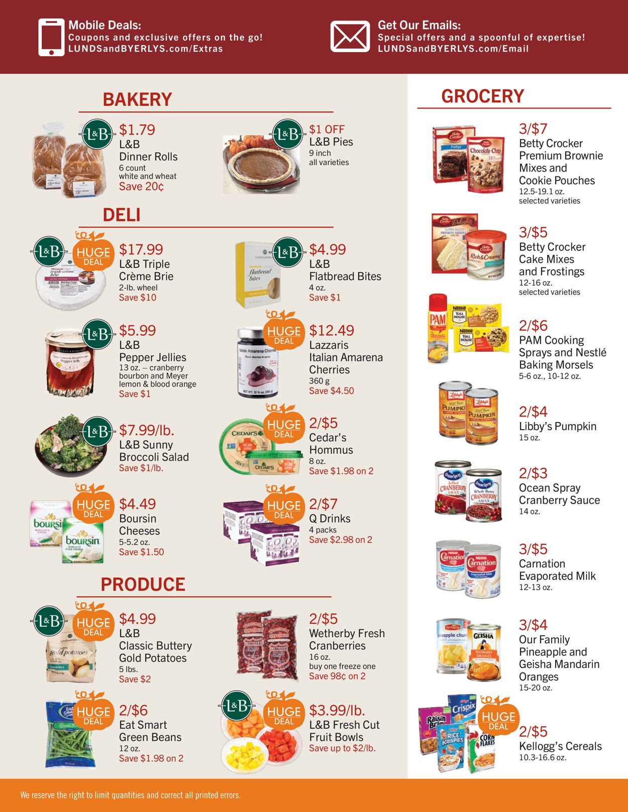 Catalogue Lunds & Byerlys from 11/19/2020
