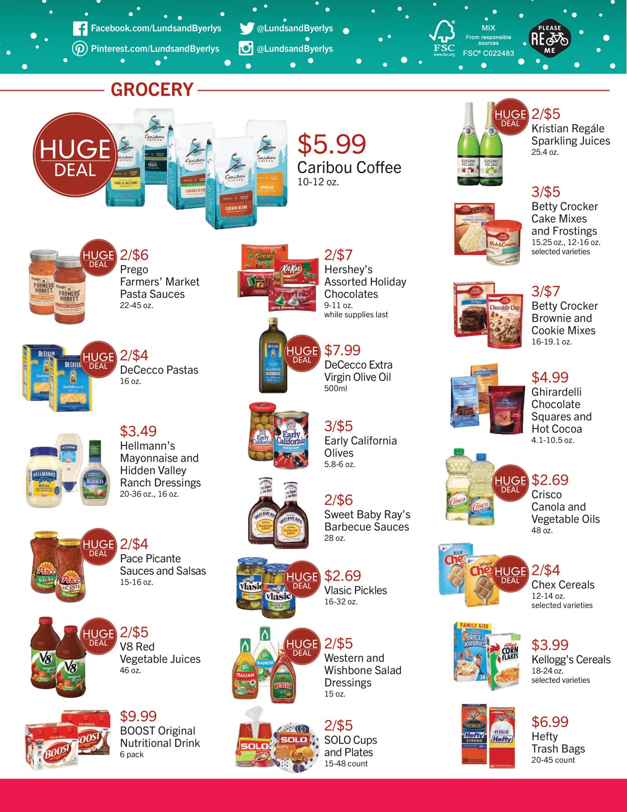 Catalogue Lunds & Byerlys Huge Deals from 12/17/2020