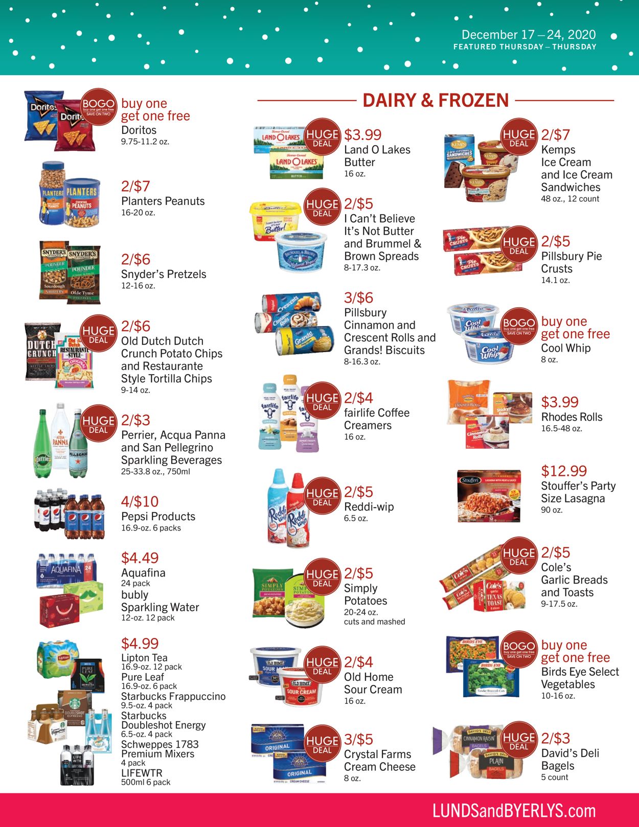 Catalogue Lunds & Byerlys Huge Deals from 12/17/2020