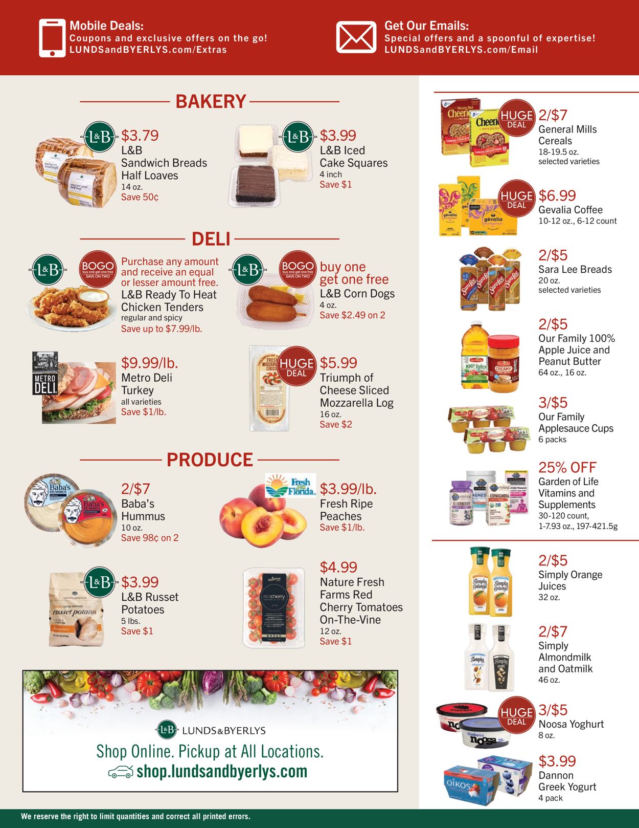 Catalogue Lunds & Byerlys from 04/22/2021
