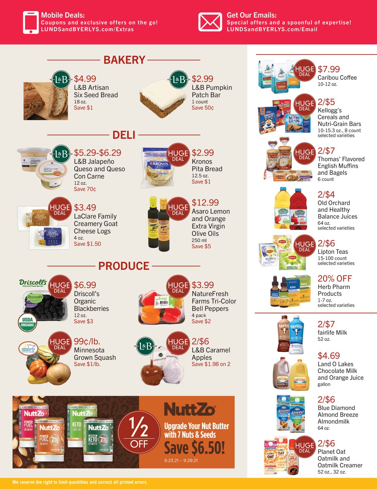 Catalogue Lunds & Byerlys from 09/23/2021