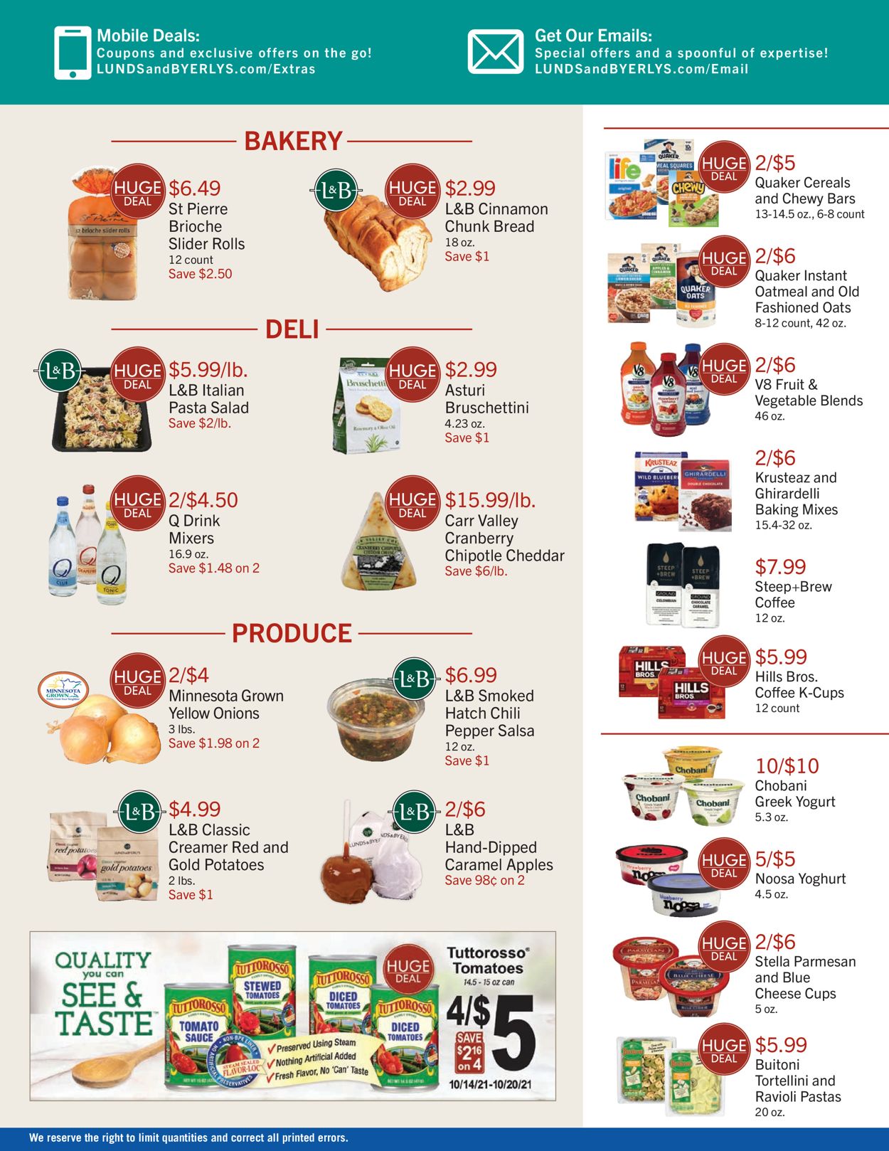 Catalogue Lunds & Byerlys from 10/14/2021