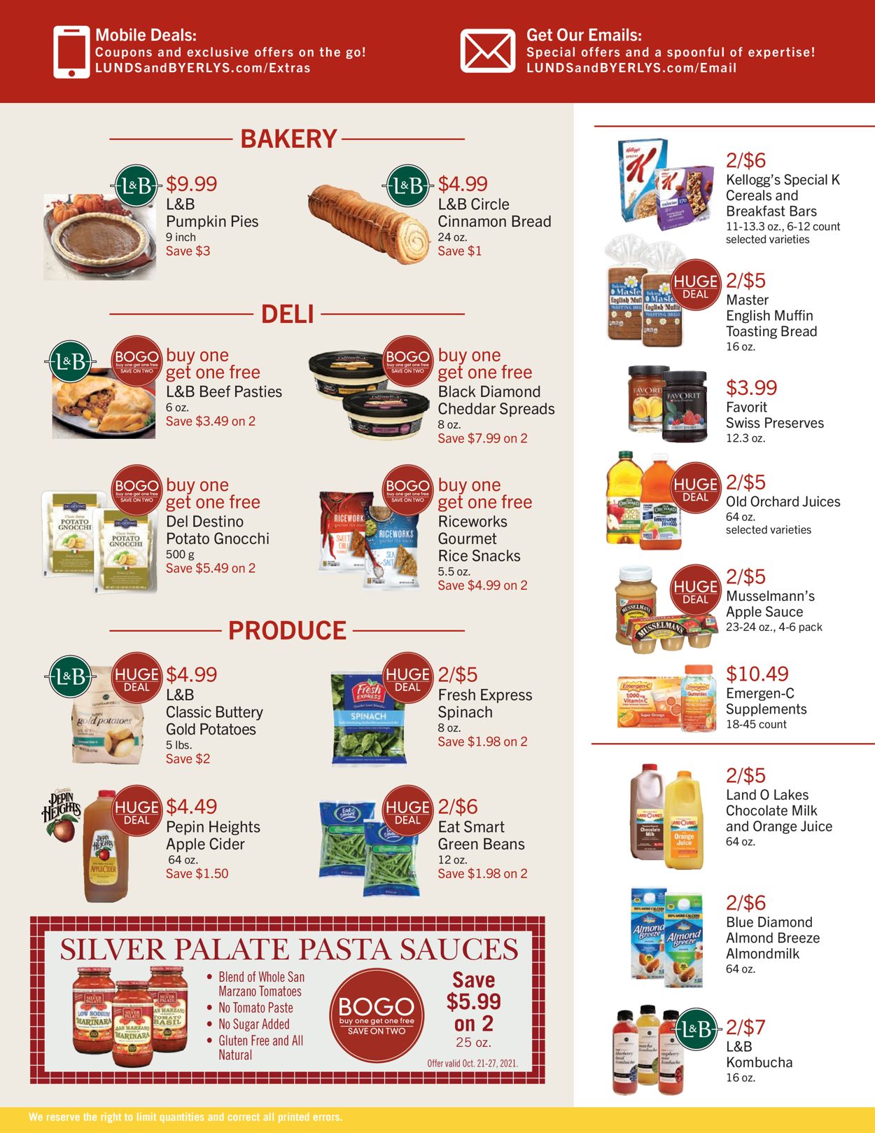 Catalogue Lunds & Byerlys from 10/21/2021