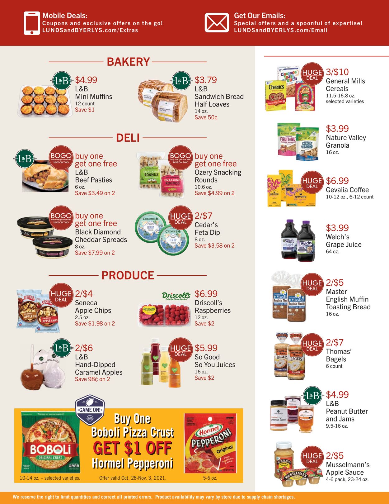 Catalogue Lunds & Byerlys from 10/28/2021
