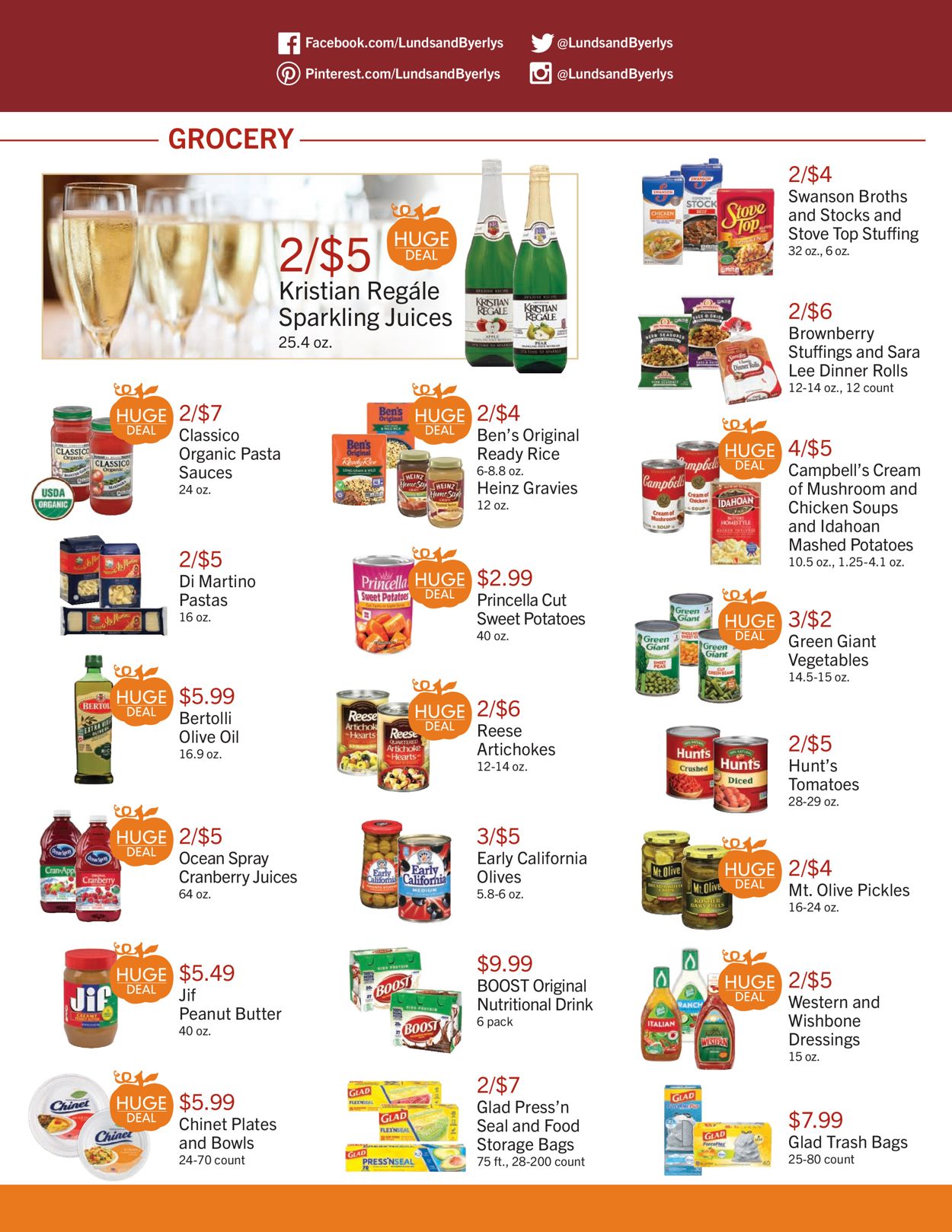 Catalogue Lunds & Byerlys THANKSGIVING 2021 from 11/18/2021