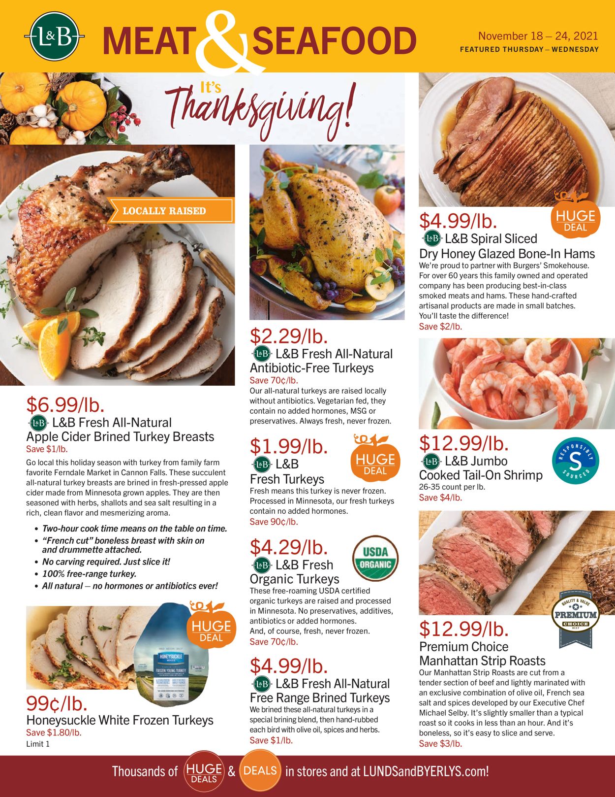 Catalogue Lunds & Byerlys THANKSGIVING 2021 from 11/18/2021