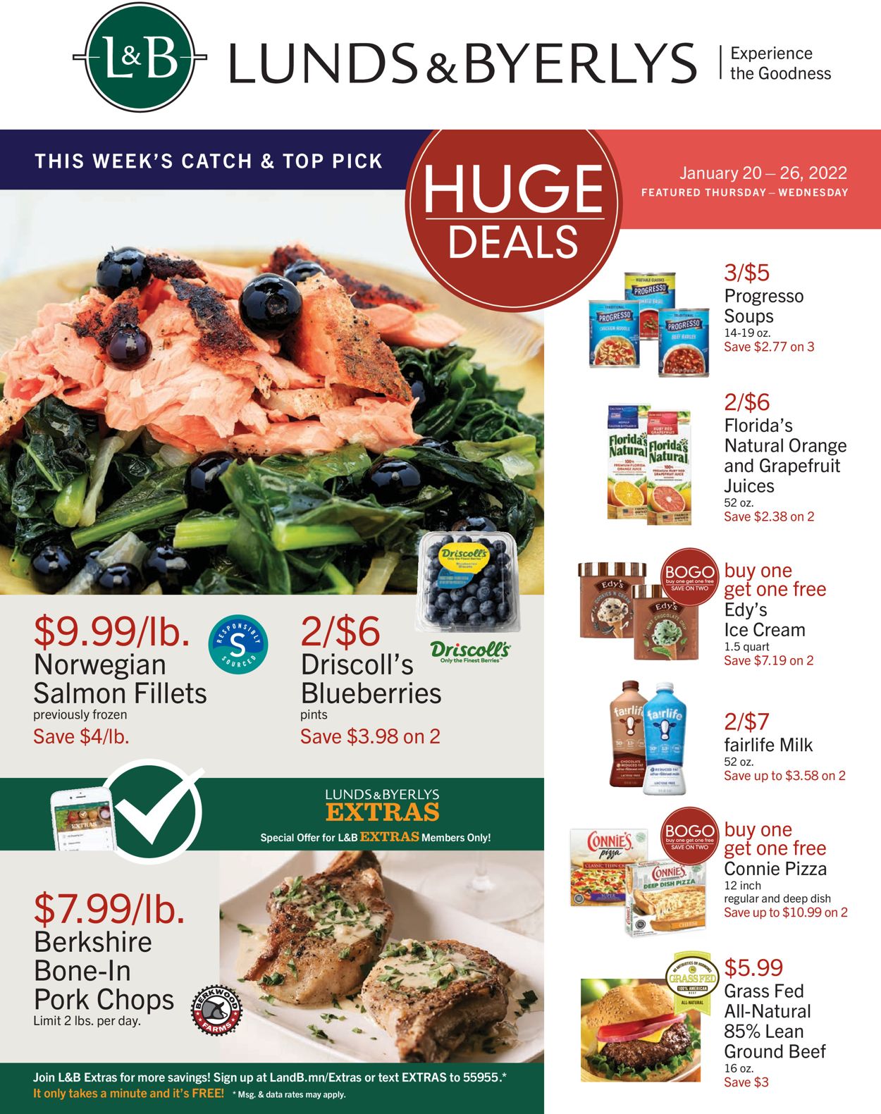 Catalogue Lunds & Byerlys from 01/20/2022