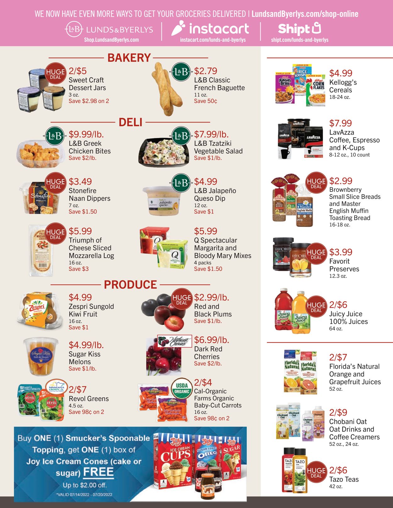 Catalogue Lunds & Byerlys from 07/14/2022