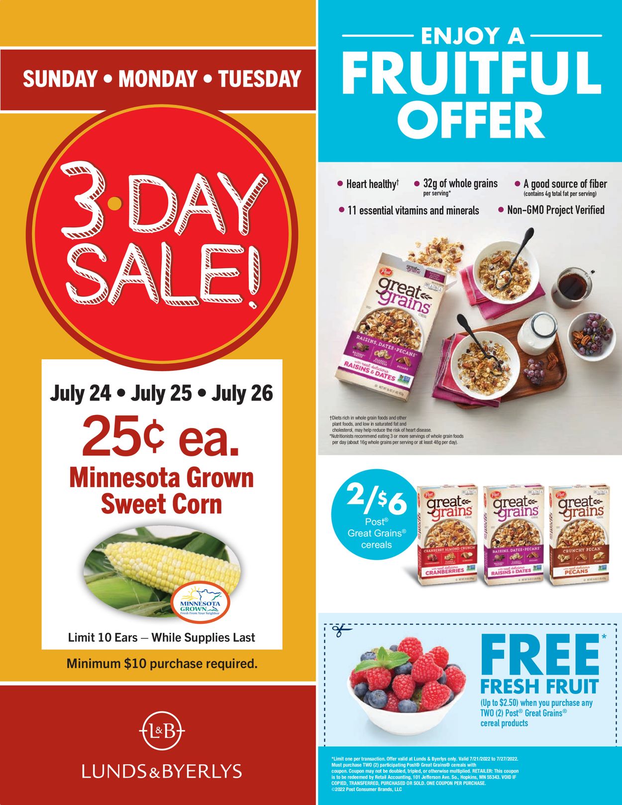 Catalogue Lunds & Byerlys from 07/21/2022