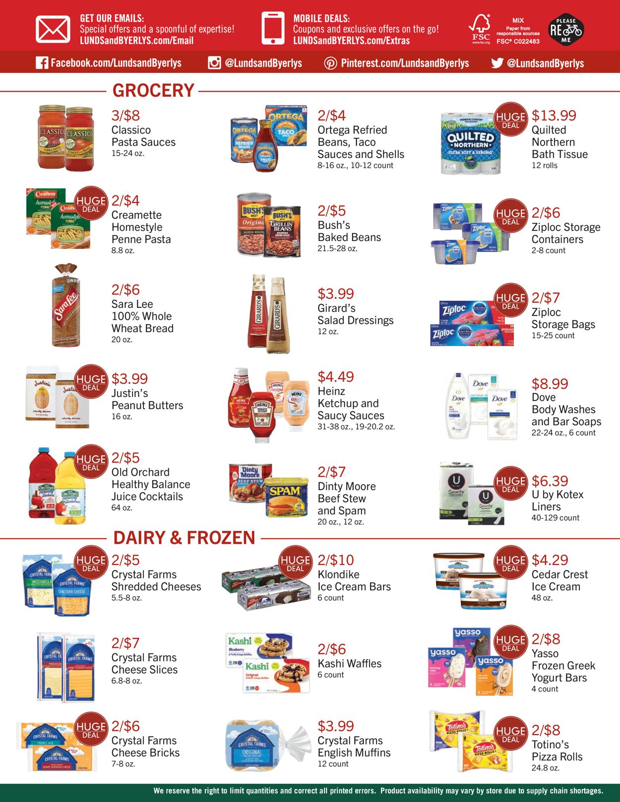 Catalogue Lunds & Byerlys from 07/28/2022