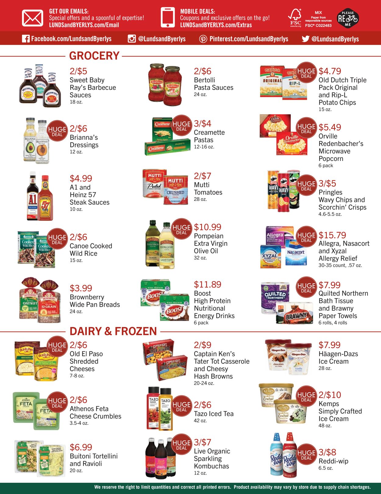 Catalogue Lunds & Byerlys from 08/11/2022