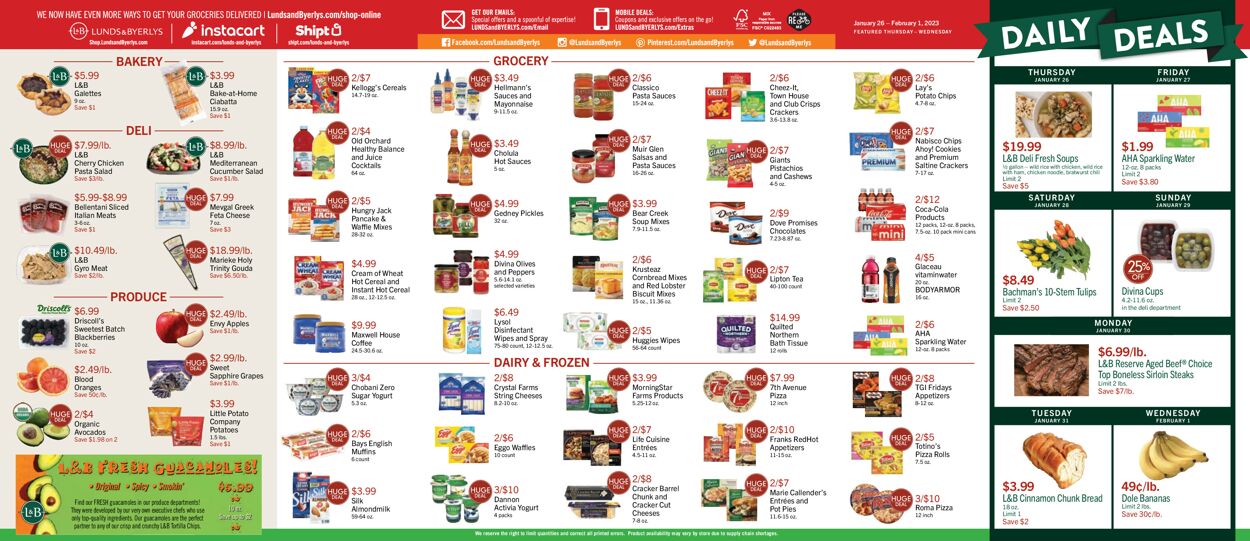 Catalogue Lunds & Byerlys from 01/26/2023