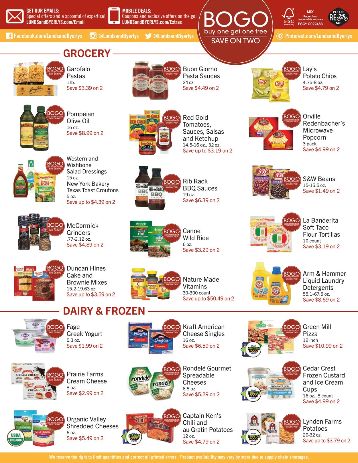 Catalogue Lunds & Byerlys from 03/09/2023