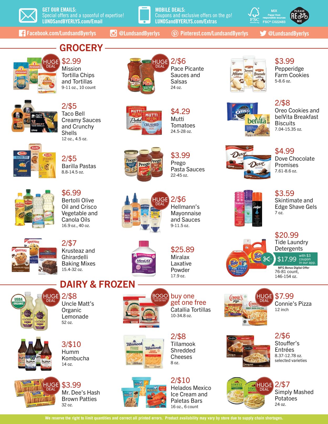 Catalogue Lunds & Byerlys from 05/04/2023