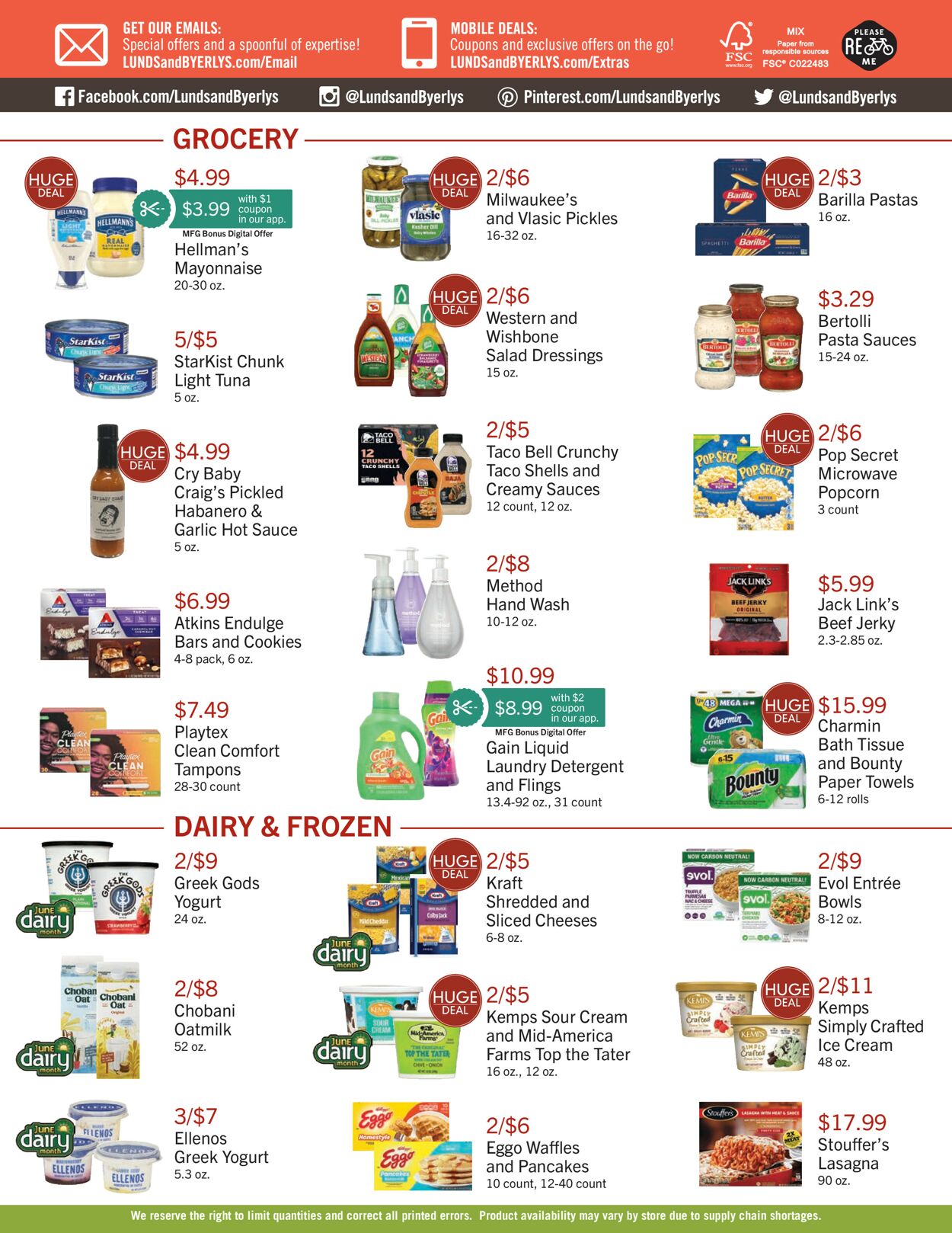 Catalogue Lunds & Byerlys from 06/01/2023