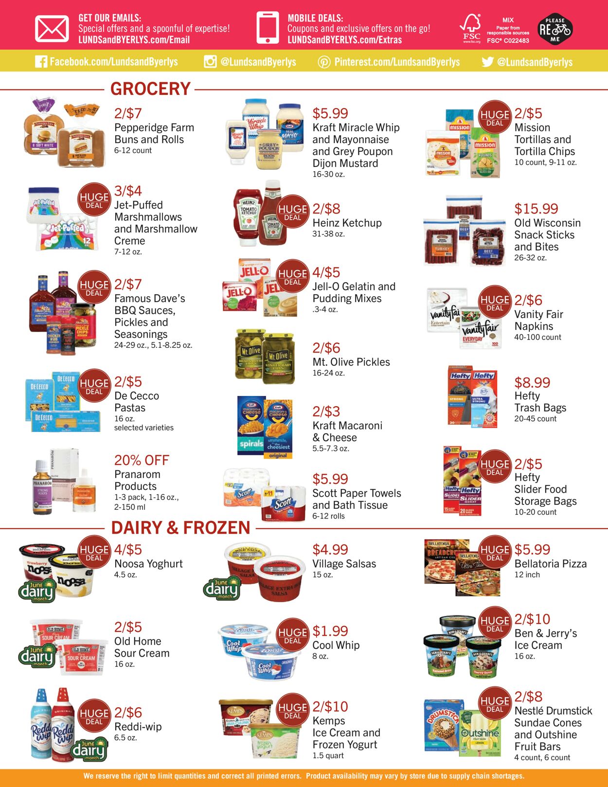 Catalogue Lunds & Byerlys from 06/22/2023