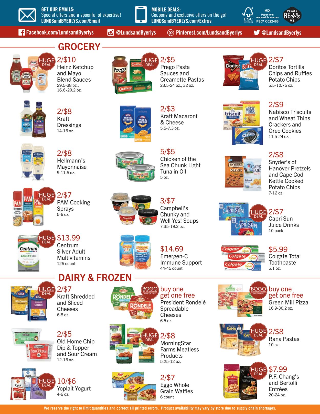 Catalogue Lunds & Byerlys from 10/19/2023