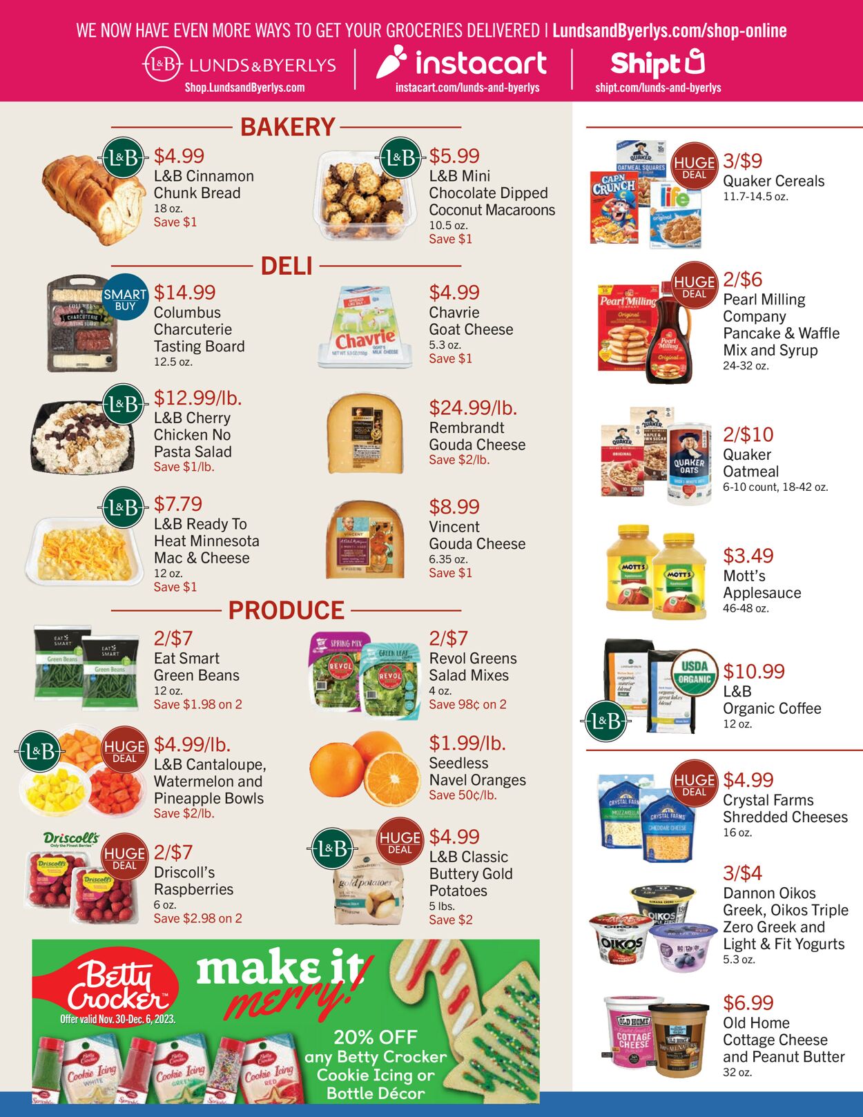 Catalogue Lunds & Byerlys from 11/30/2023