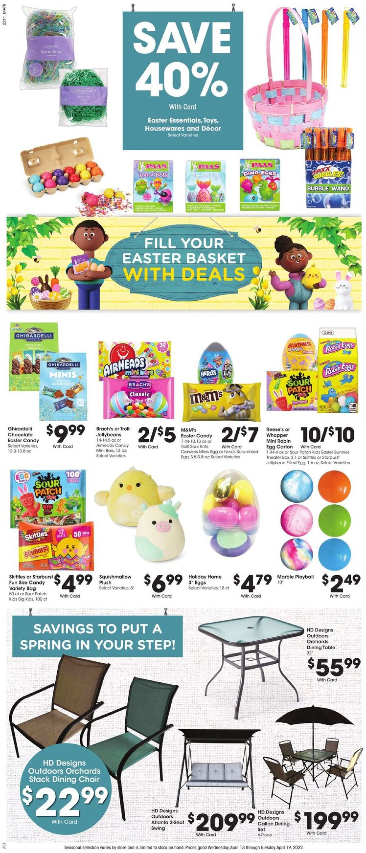 Catalogue Mariano’s EASTER 2022 from 04/13/2022