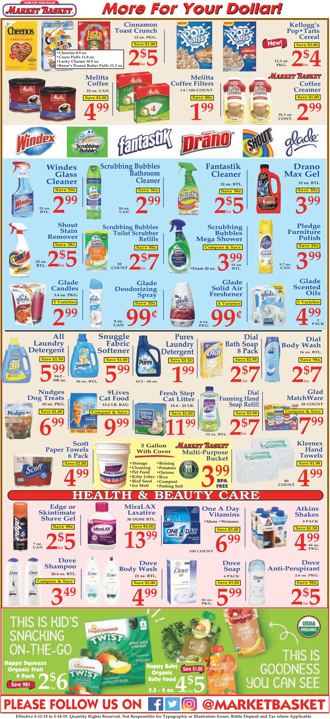 Catalogue Market Basket from 05/12/2019