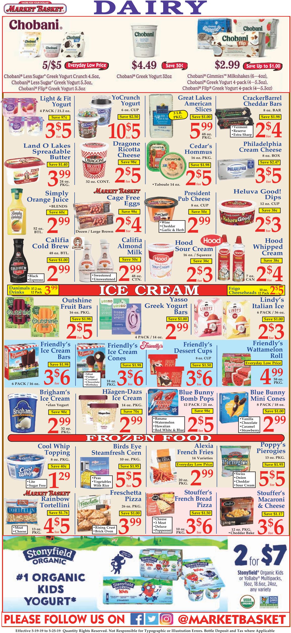 Catalogue Market Basket from 05/19/2019