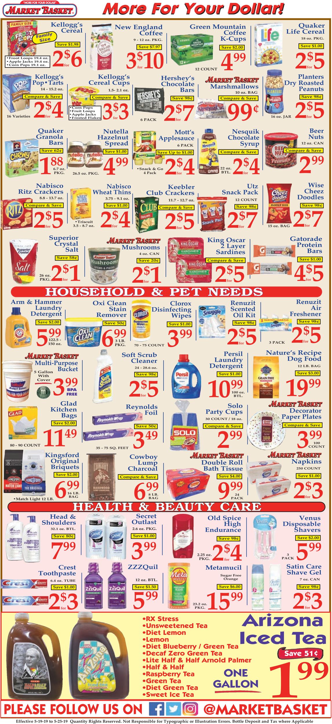 Catalogue Market Basket from 05/19/2019